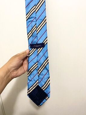Burberry London Blue Striped Necktie